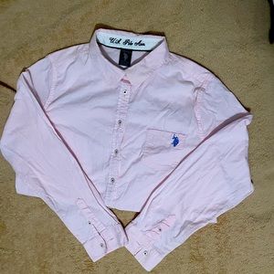 Pink US Polo Association sleeve button down